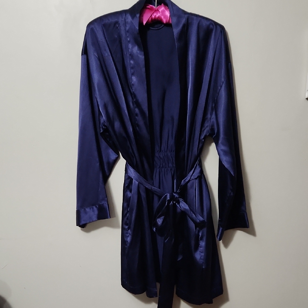 Victoria's Secret Midnight Blue Satin Piece